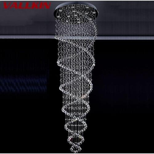 Sale Hot new K9 Modern Crystal Chandeliers Light Crystal Lamp Lighting Luster Prompt Shipping 100% Guarantee VALLKIN