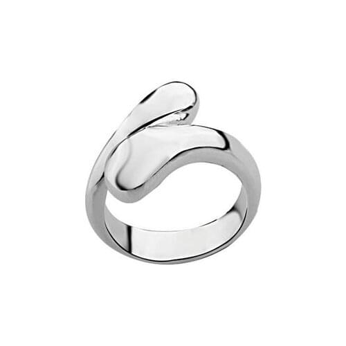 R020 Free Shipping Open Dividing Feather Ring Sale Special N925 Silver color Fashion Jewelry Wholesale N925 Silver color Ring