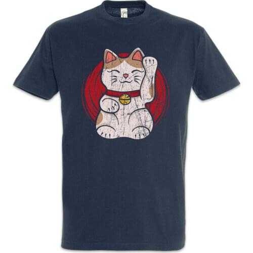 Maneki-neko Manekineko Cat Love Addicted Addiction Maneki Neko T-Shirt. Summer Cotton O-Neck Short Sleeve Mens T Shirt New S-3XL
