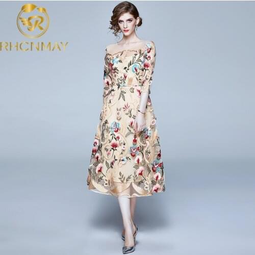 Fashion Sexy Bodycon Dress Women Summer Mesh Embroidery Floral Sleeveless Maxi Robe Female Evening Midi Long Dresses Casual