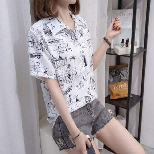 Женские рубашки с принтом Nkandby China At AliExpress