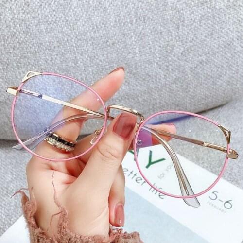 Anti-Blue Light Glasses Women Men Cute Cat Ears Frame Eye Protection Ultra Light Frame Portable Eyeglasses Computer Goggles