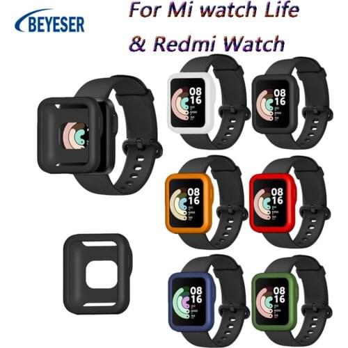 Suitable for Xiaomi Mi watch Lite/ Redmi Watch smart watch Shockproof frame bumper hard PC colorful protective shell