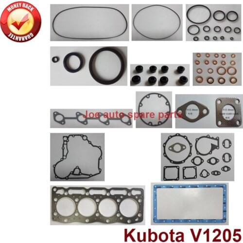 Complete Overhaul engine full gasket set kit for Kubota engine: V1205 4D72