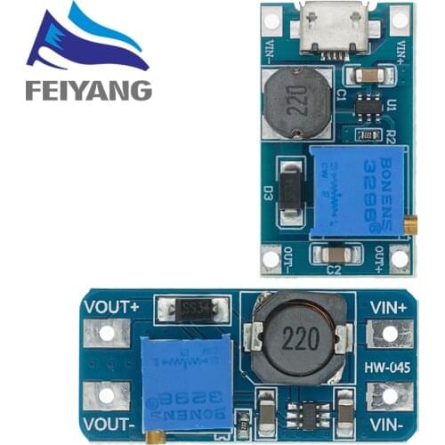 10pcs MT3608 DC-DC Step Up Converter Booster Power Supply Module Boost Step-up Board MAX output 28V 2A for Arduino