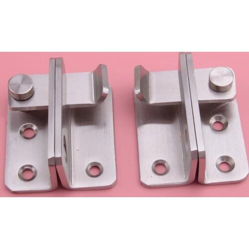 Silver Cabinet Closet Sliding Safety Door Gate Bolt Latch Guard Catch L Stainless Steel