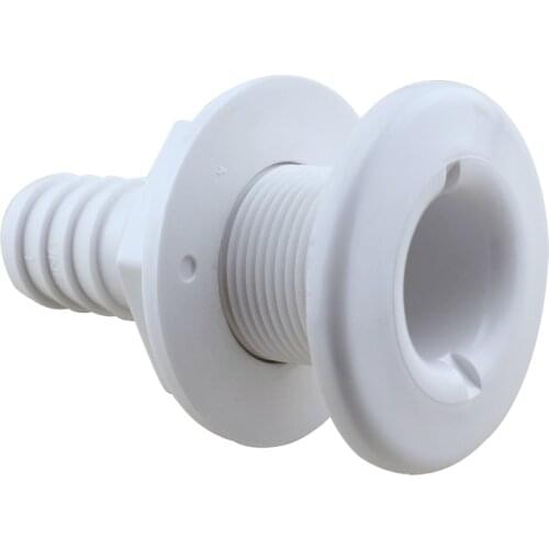 Boat Thru Hull Fitting / Drain 3/4" Hose Barb Marine Nylon Material