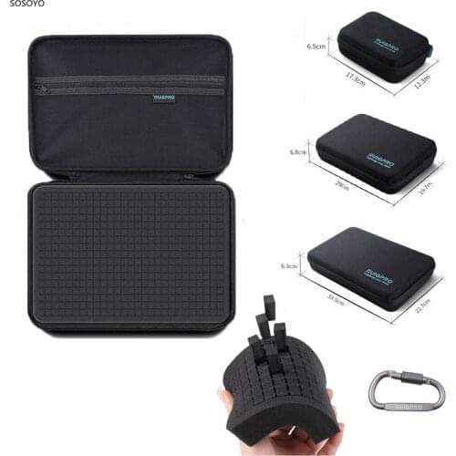 DIY Storage Bag Travel Case Portable Handbag Shockproof Protective Box For Gopro 9 8 Xiaomi Yi SJCAM Dji Osmo Action Camera