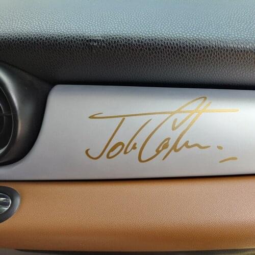 Signature Graphics Vinyl Auto Window Body Sticker Car Styling and Decals for MINI Central Control Interior