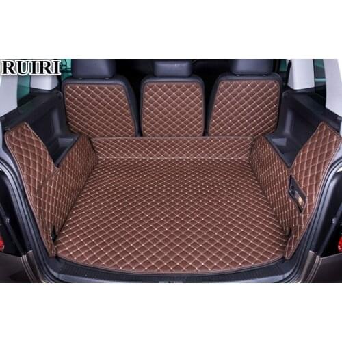 Top quality! Special car trunk mats for Volkswagen Touran 5 seats 2014-2004 durable cargo liner mat boot carpets for Touran 2006