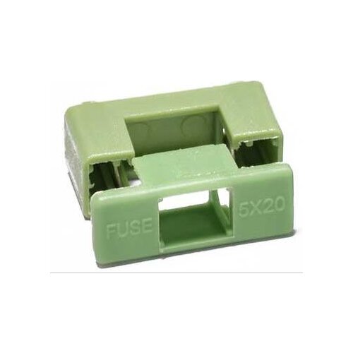 10PCS/LOT Fuse holder PTF-77/78 is suitable for 5*20 fuse green with cover pin distance of about 22MM
