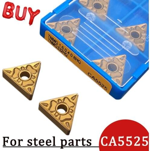 10pcs TNMG160408 HQ CA5525 100% Original Carbide Inserts High Quality TNMG160408 Blade Machining External Turning Tool For Steel