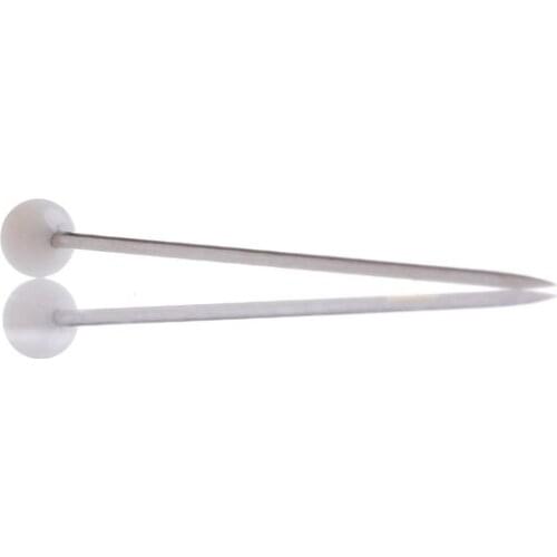 100Pcs Pearl Round Head Pins Sewing Corsage Straight Diy Dressmaking Decor Craft