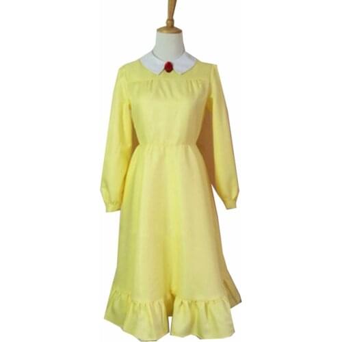 2018 Howls Moving Castle Sophie Hatter Cosplay Costume Yellow Color