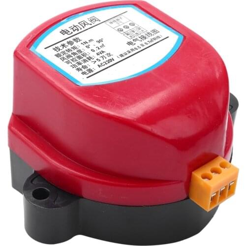 220V Actuator For Air Damper Valve Electric Air Duct Motorized Damper Wind Valve Driver 1NM For Ventilation Pipe Retail