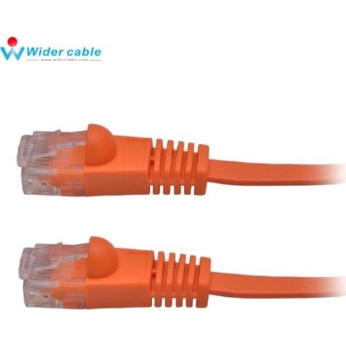 5pieces/lot Orange Flat CAT6 RJ45 Ethernet Network Patch Lead Cable Cat 6 Wholesale 1m