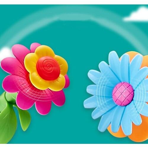 54 pcs/set DIY Educational Flower Arrangement Toys Creative Colorful Interconnecting Blocks Building Garden Game for Girls