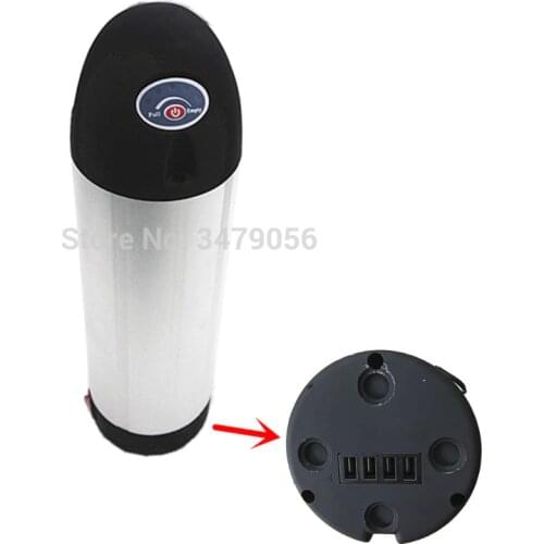 Free shipping Brand power cells rechargeable li-ion e-bike battery water bottle bottom 4 pins 250w 350w 500w motor battery