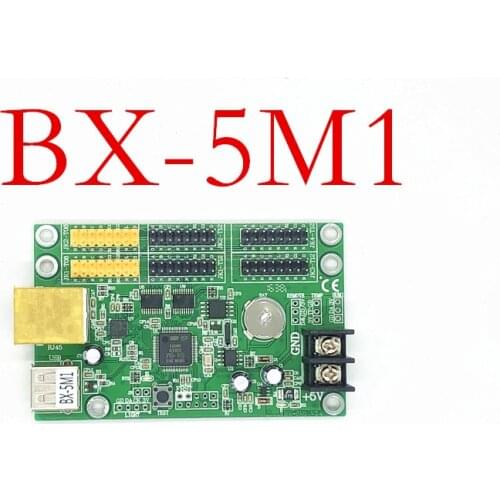 BX-5M1 ethernet and USB dual ports single and dual color led scrolling sign controller card