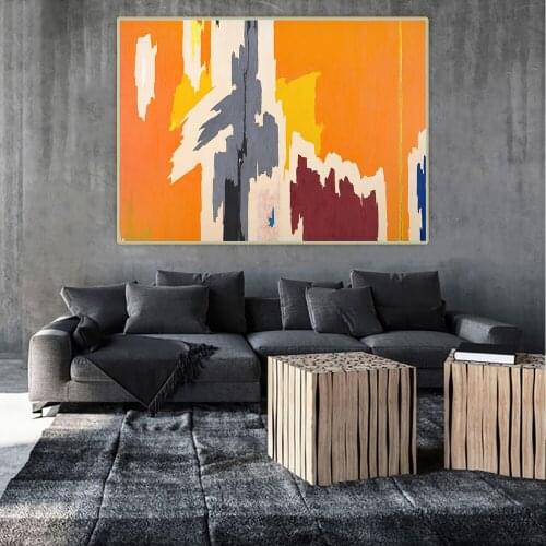 Clyfford Still《PH-972》Abstract Canvas Art Oil Painting Artwork Poster Picture Wall Hanging Decor Home Living Room Decoration