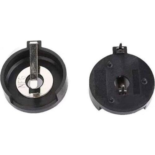 5pcs CR2477 button battery holder BS2477-2 battery box 2P horizontal plug Copper plated shrapnel High temperature resistance