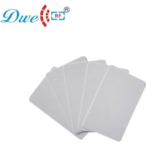 DWE CC RF 50pcs EM4305 T5577 Duplicator Copy Clone 125khz RFID Tag Access Control Porta Chave Card Sticker Token Ring Proximity