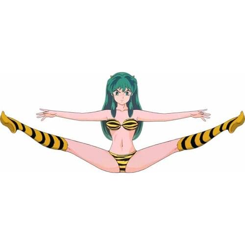 EARLFAMILY 13cm x 5.4cm for Urusei Yatsura Anime Scratch-proof Window Trunk Decal Waterproof Car Styling Stickers for Camper