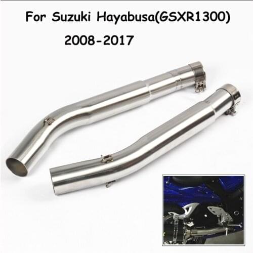Motorcycle Exhaust Muffler Mid Link Pipe for Suzuki Hayabusa GSXR1300 2008-2017