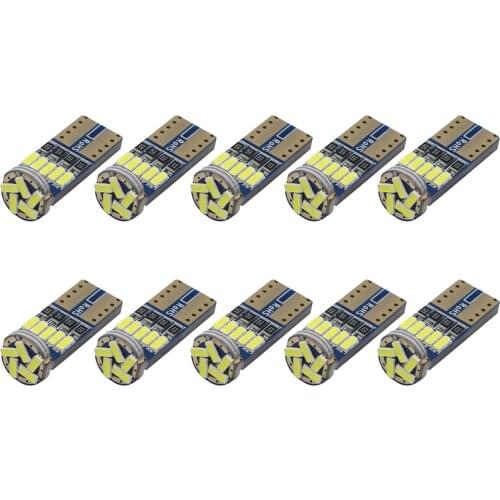 Set of 10 Car Interior Dome Light Bulbs LED Trunk License Plate Light High Brightness