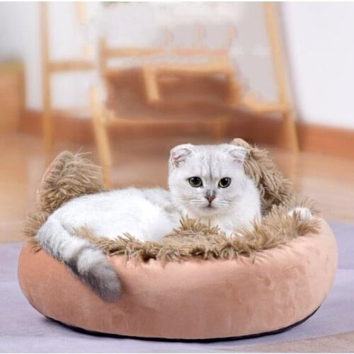 Dog Cat Bed Long Plush Ear Shape Dog Beds For Small Dogs Comfortable Winter Warm Sleeping Cats Nest Dog Basket Pet Cushion