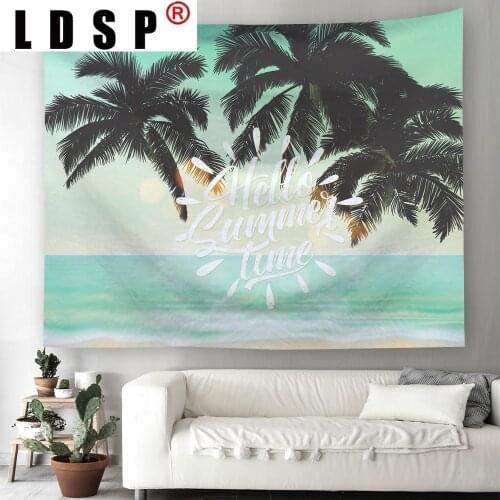 .LDSP Coconut Tree Beach Tapestry Wall Hanging Carpet Beach Towel Background Cloth Blanket Yoga Mats Art Bedroom Dorm Home Decor
