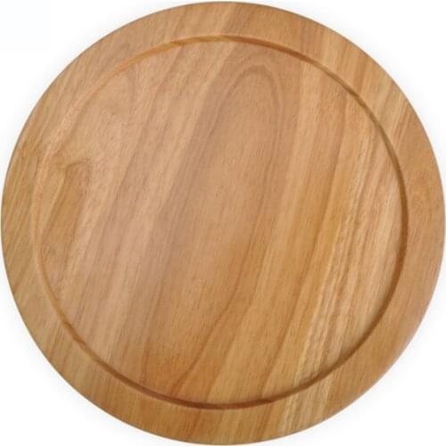 30cm pizza plate breadboard afternoon tea tray rubber wood original single restaurant hotel supplies custom wood color