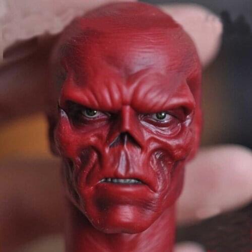 Delicate Painting 1/6 Scale Villain Red Skull Hugo Weaving Head Sculpt Fit 12" Figure