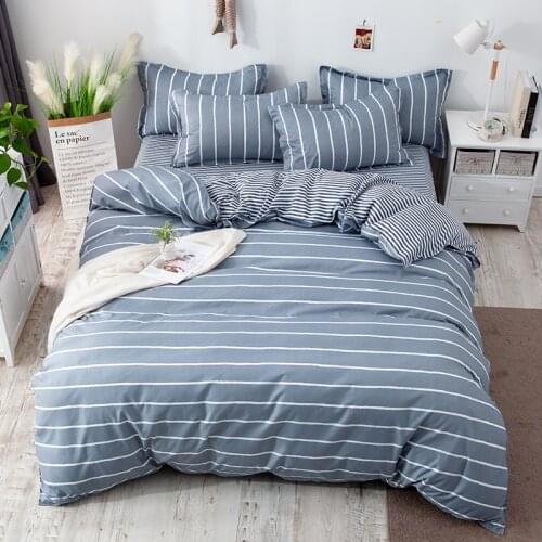 Bedclothes Ultra Quality Stripe King Bedding Sets Soft Simpli Europe Bedding Queen Size Winter Bedset Duvet Cover Sheets Pillow