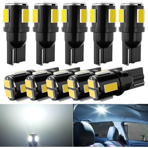 W5W T10 LED Canbus Bulbs On Cars Auto Interior Signal Light Accessories Automotive Goods For Mitsubishi Outlander Asx Pajero 2