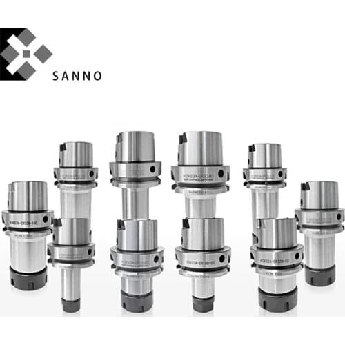 High precision HSK63A cutting tools holder high speed ER16 - ER20 type cnc mill chuck