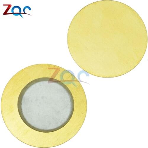 10pcs 12mm 15mm 18mm 20mm 27mm 35mm Piezo Elements Sounder Sensor Pad Round Trigger Drum Disc Copper 6.5KHZ