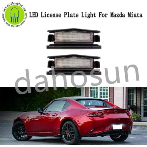 2Pcs Dahosun White LED License Plate Light Fit for Mazda 2 2016 MX5 Miata 2016-2021 Rear Number Lamp
