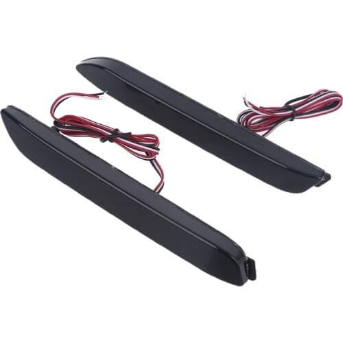 2Pcs LED Brake Rear Bumper Reflector FTT Tail Braking Lamp Warning Stop Light for toyota Camry 2009 2012 Innova/ISF/GX470/RX300
