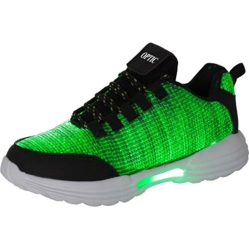 2020 New Led Fiber Optic bar Shoes for men women USB Recharge glowing Sneakers Couple light up shoes Plus size 35-46