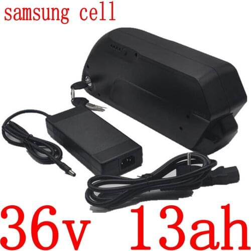 36V 250W 350W 500W Ebike Battery 36v 13ah Electric Bicycle 36V 10AH 13AH 15AH Lithium Battery use samsung cell With 2A Charger