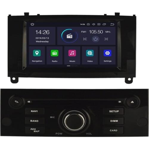 2Din Android 10 Car Radio For Peugeot 407 2004-2010 Car Multimedia Player Stereo Auto Audio GPS Navigation DVD Video IPS