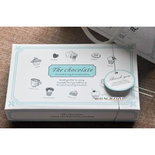 White Chocolate candy paper Box,Yolk Crisp Chocolate Box Nougat Cookie Candy Nuts Box, Wedding Gift Packing Boxes 100pcs/lot