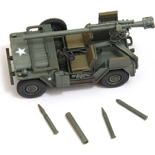 CP3256 1:72 Scale M151A1 106mm Recoilless Gun Heavy Tank Model Diecast & Toy Vehicle Model F Collectible Gift Toys Boys