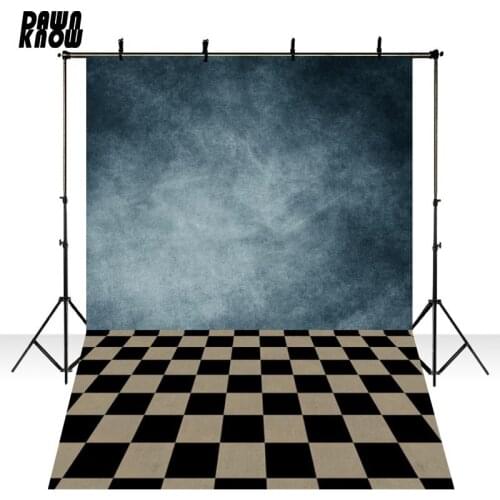 DAWNKNOW Black Texture Photography Background Family Photocall Photo Shoot Grid Ground Backdrops Wedding Photo Studio lv2011