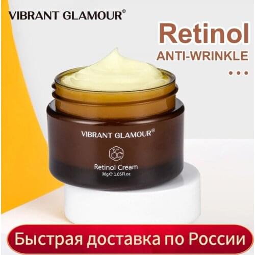 VIBRANT GLAMOUR Retinol Face Cream Firming Lifting Anti-Aging Remove Wrinkle Whitening Brightening Moisturizing Facial Skin Care