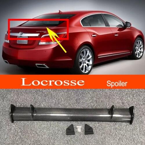 Locrosse Real Carbon Fiber GT-style Car-styling Sporty Rear Trunk Wing Spoiler for Buick Locrosse