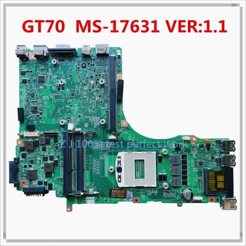 For MSI GT70 MS-1763 Laptop Motherboard MS-17631 VER:1.1 PGA947 Support i7 Processor Mainboard 100% Tested Fast Ship