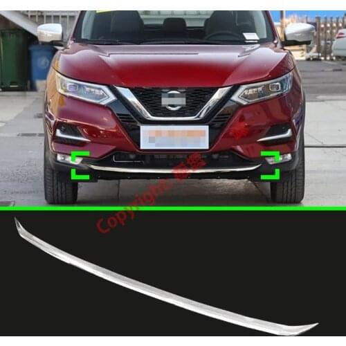 ABS Chrome Front Bumper Cover Trim For Nissan Qashqai 2018 2019