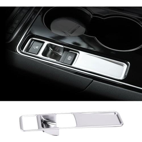 NEW-Car Electronic Handbrake Cover Decoration Sticker Accessories for Jaguar XE F-Pace XF F Pace 2014 2016 2017 2018